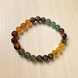 dhanyog money | magnet bracelet citrine, pyrite, green aventurine, multi crystal powerhouse