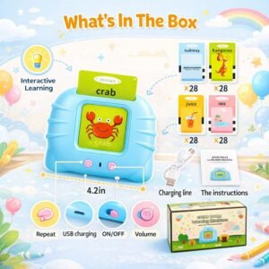 Talking Flash Cards learning toy with animal cards